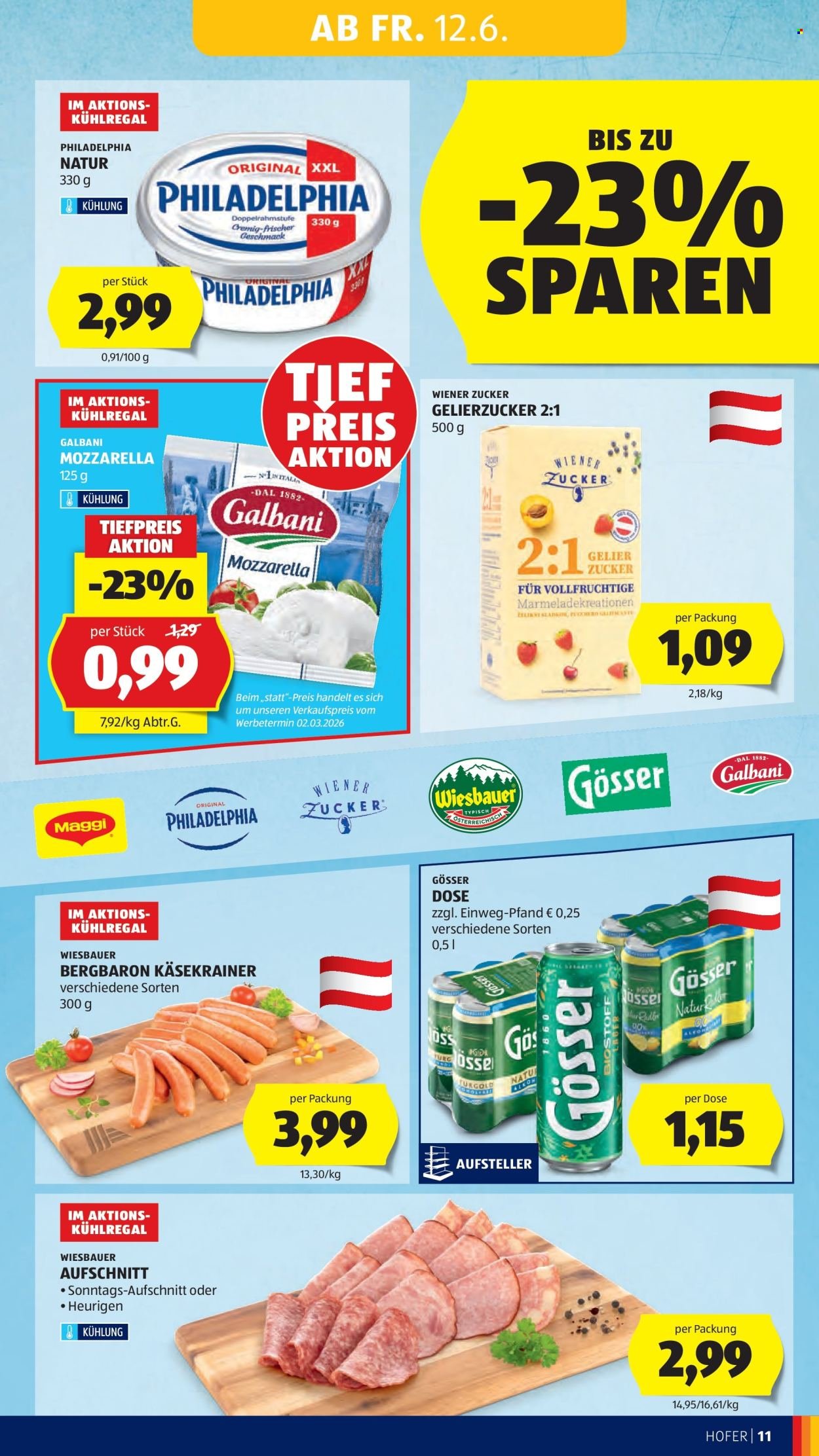 HOFER Flugblatt - Ab Freitag, 12.6.2026