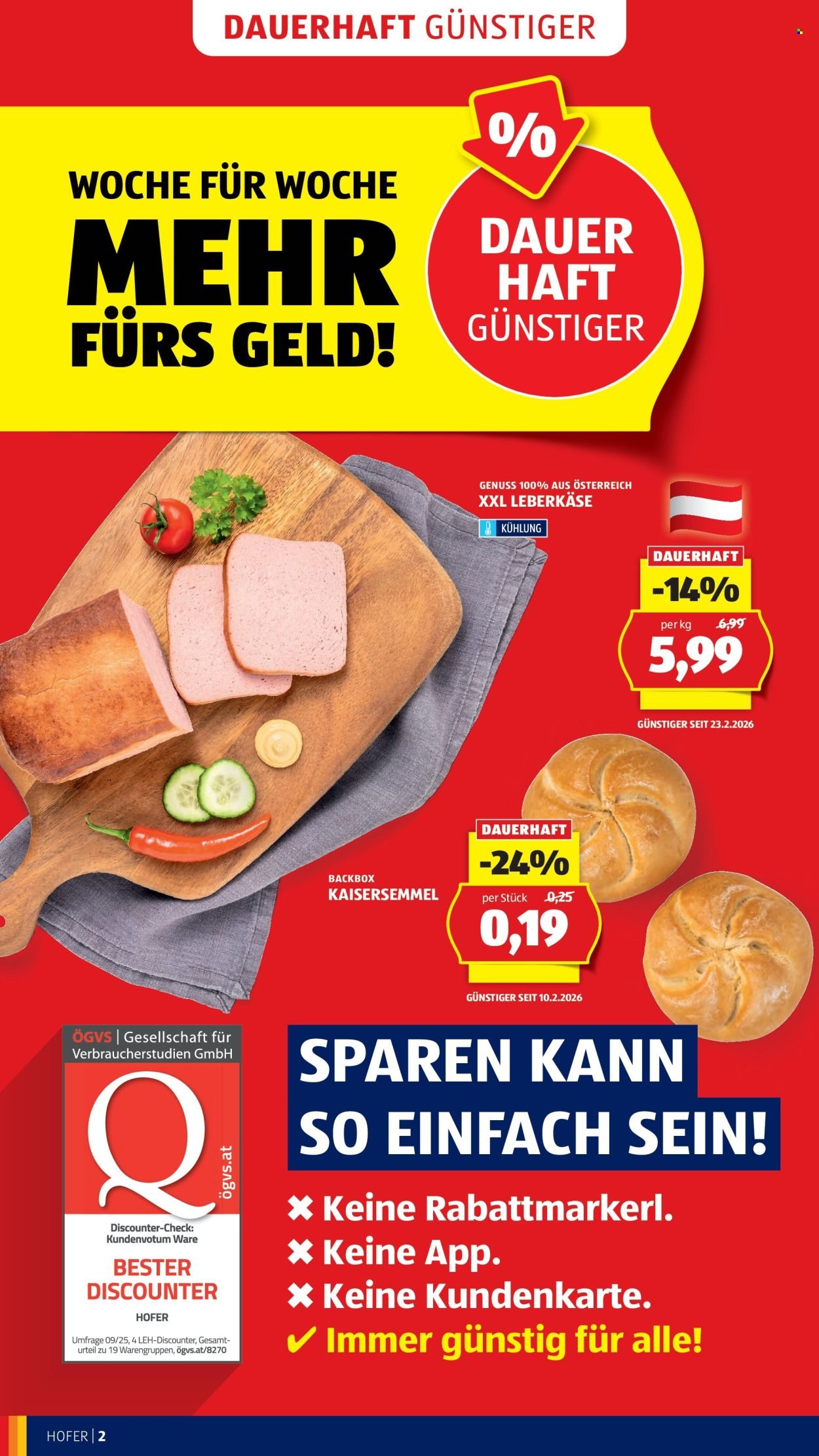 HOFER Flugblatt - Ab Mittwoch, 25.2.2026