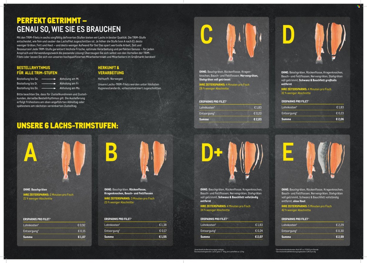 METRO Flugblatt - Lachs Trimstufen