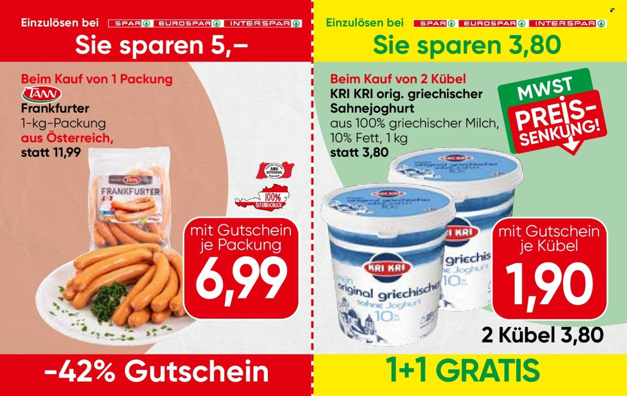 SPAR Flugblatt - Ab Donnerstag, 3.9.2026