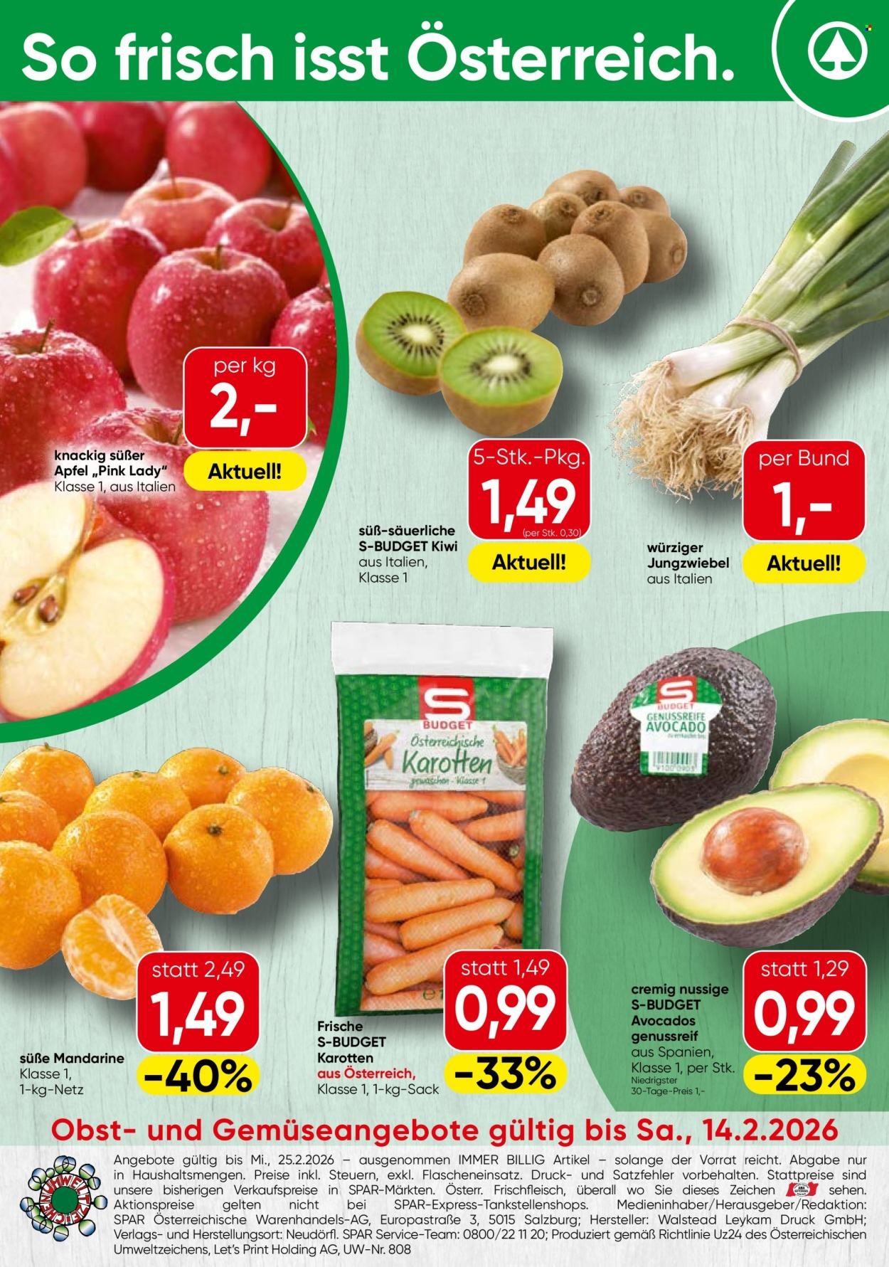 SPAR Flugblatt - Obst & Gemüse KW 07