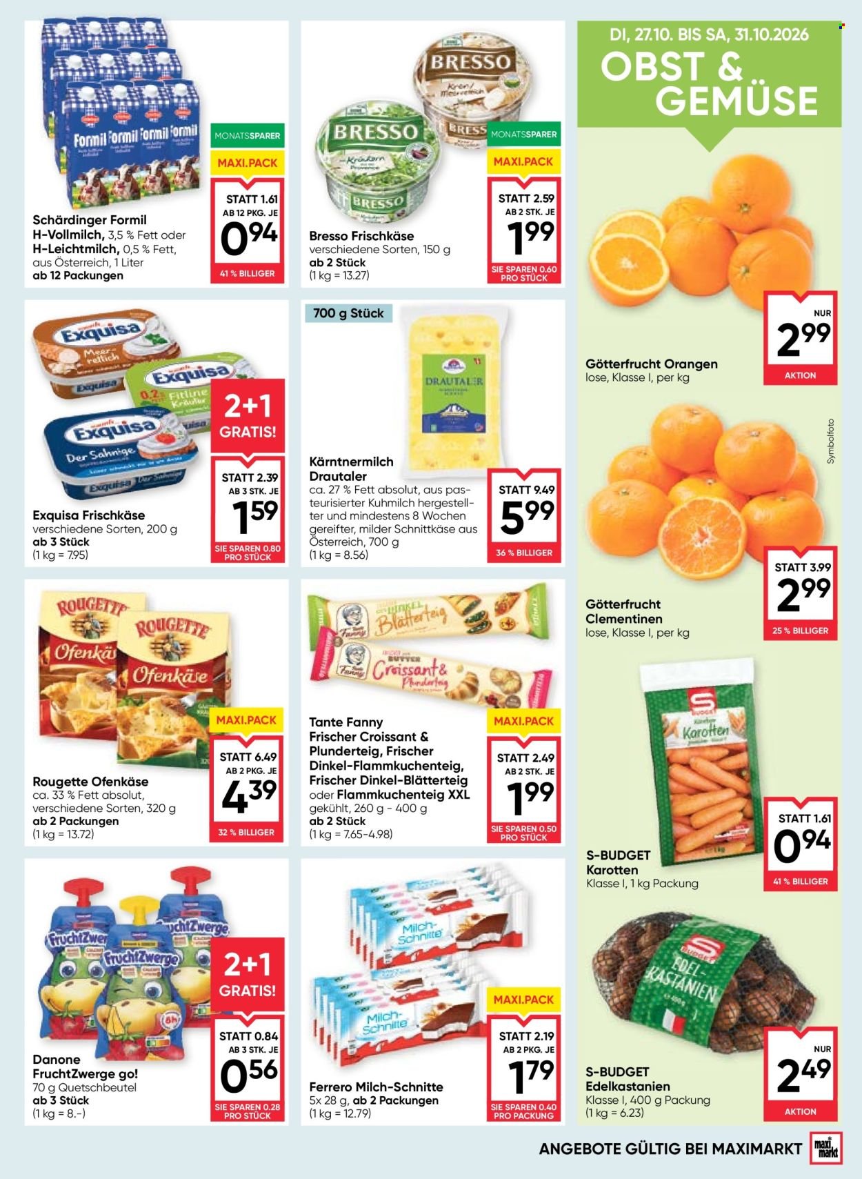 MAXIMARKT Flugblatt - Ab Donnerstag, 29.10.2026