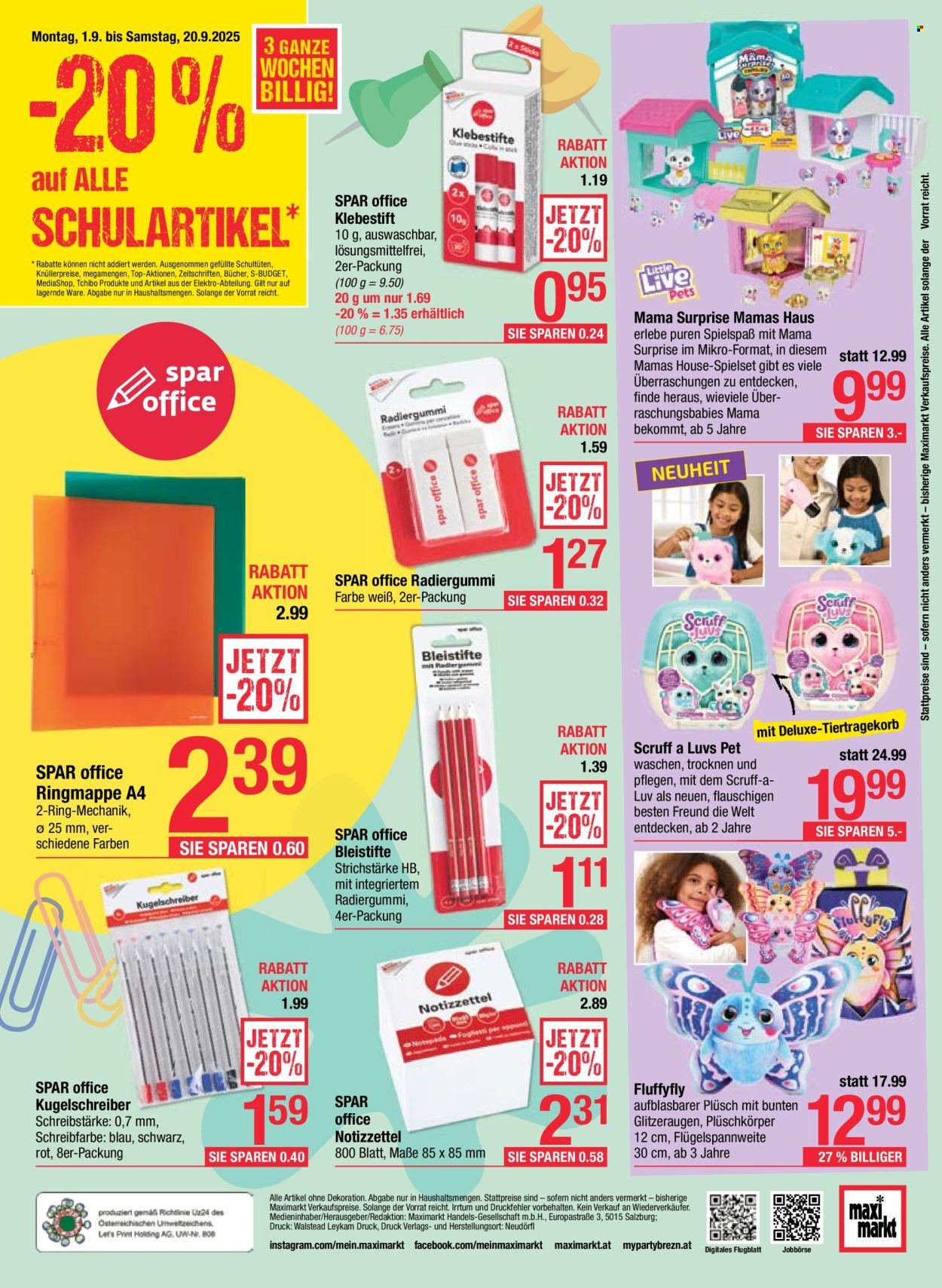 MAXIMARKT Flugblatt - Ab Montag, 1.9.2025 (2025-09-01 - 2025-09-06)