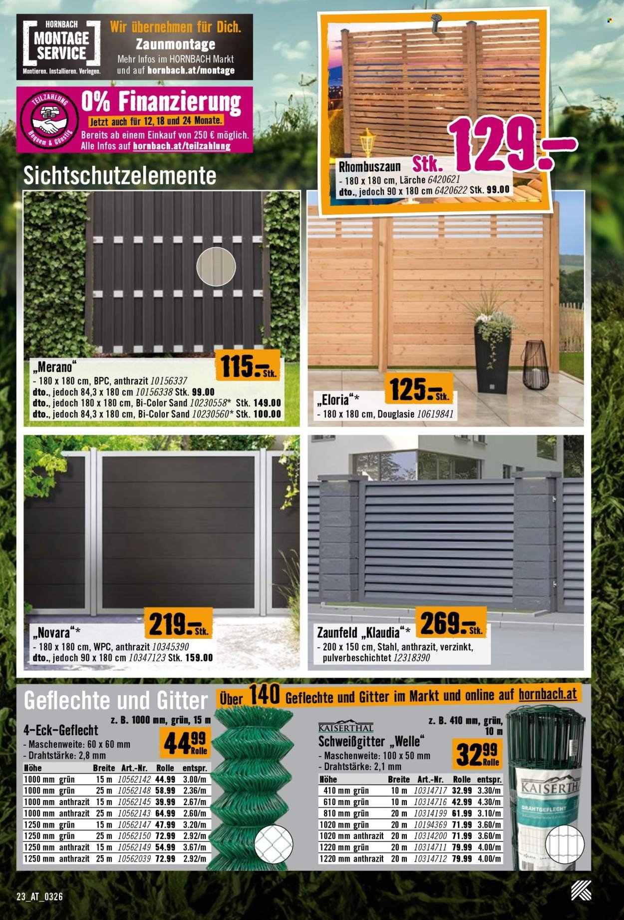 HORNBACH Flugblatt - Ab Mittwoch, 1.4.2026