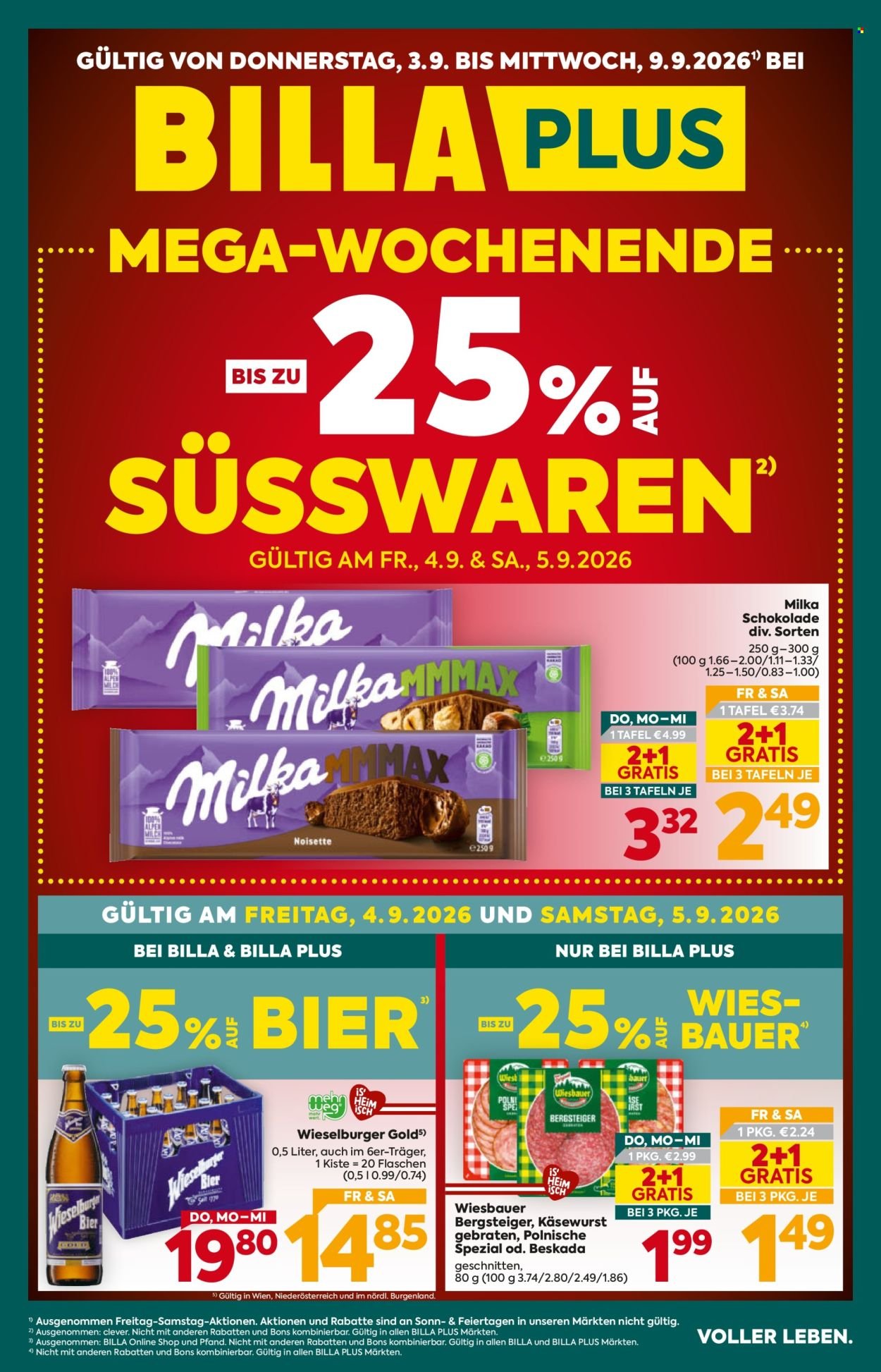 BILLA PLUS Flugblatt - Ab Donnerstag, 3.9.2026