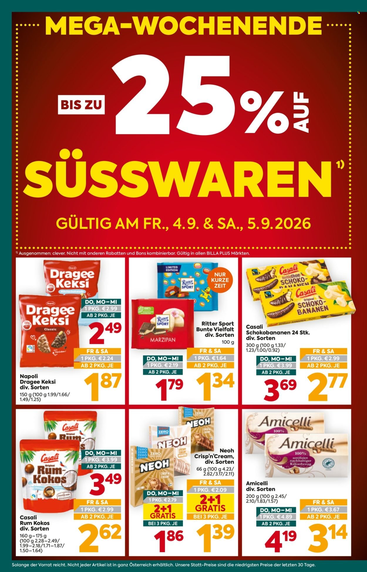 BILLA PLUS Flugblatt - Ab Donnerstag, 3.9.2026
