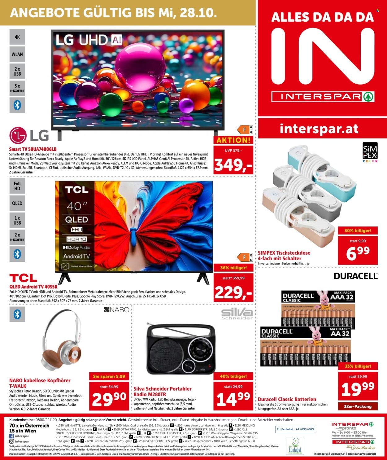 INTERSPAR Flugblatt - Ab Donnerstag, 8.10.2026
