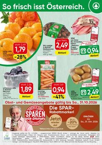 SPAR Flugblatt - Ab Montag, 26.10.2026