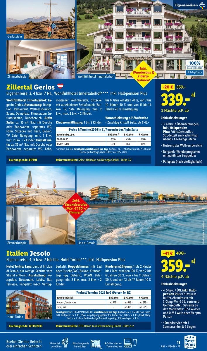 LIDL Flugblatt - März Reise-Highlights (2026-02-28 - 2026-03-31) | 11