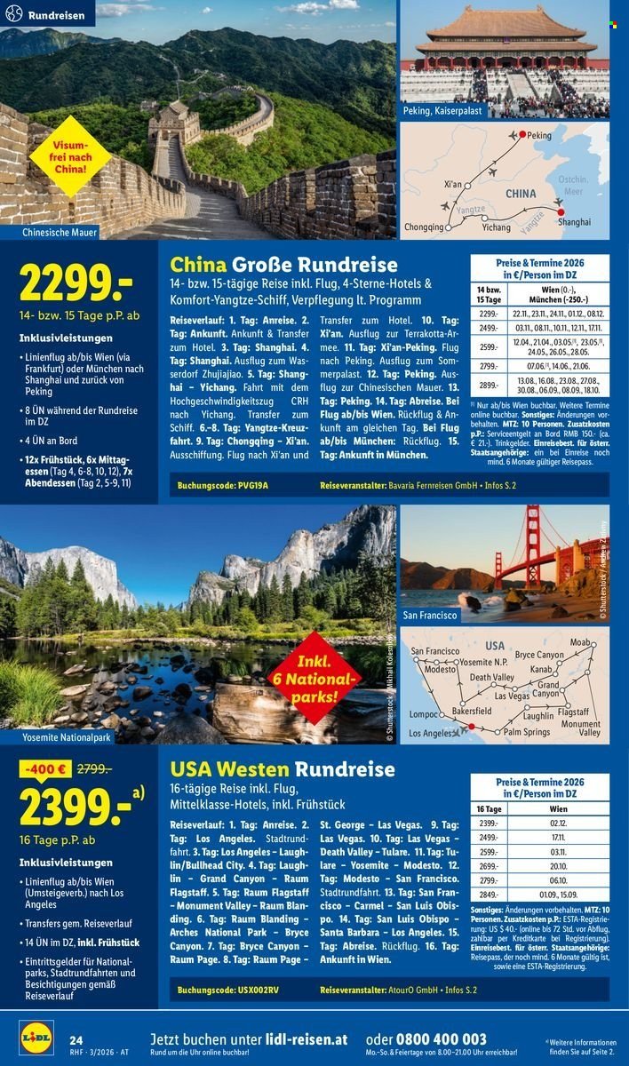 LIDL Flugblatt - März Reise-Highlights (2026-02-28 - 2026-03-31) | 24