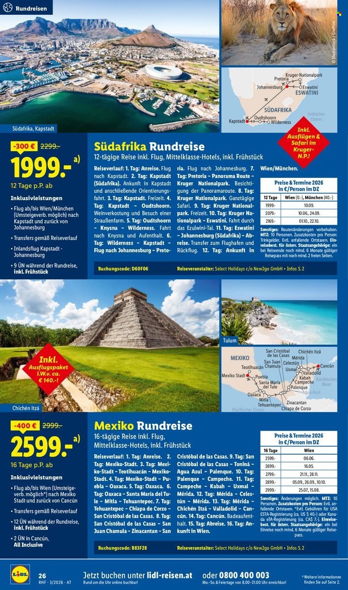 LIDL Flugblatt - März Reise-Highlights (2026-02-28 - 2026-03-31) | 26