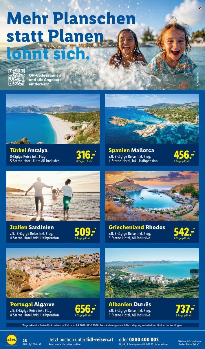 LIDL Flugblatt - März Reise-Highlights (2026-02-28 - 2026-03-31) | 28