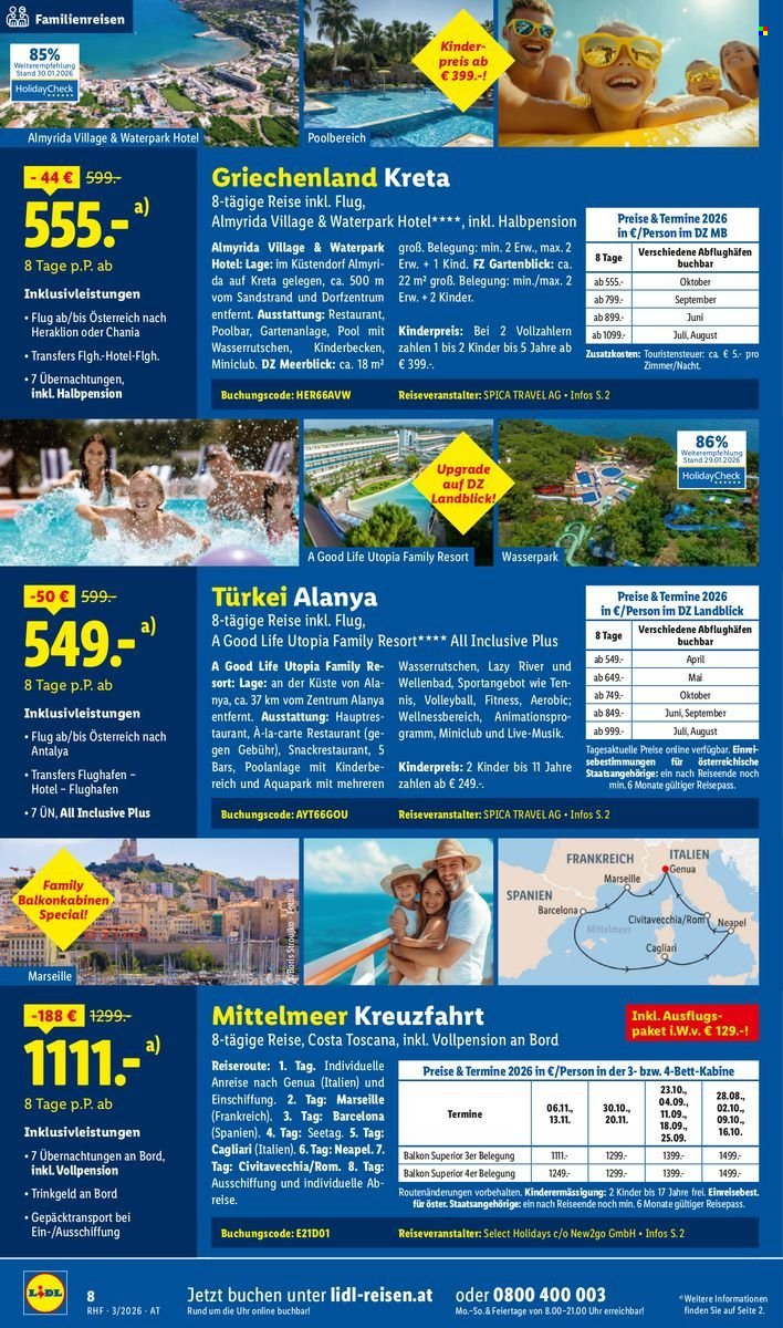 LIDL Flugblatt - März Reise-Highlights (2026-02-28 - 2026-03-31) | 8