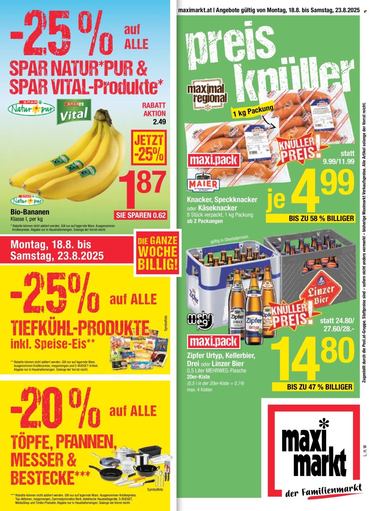 MAXIMARKT Flugblatt - Ab Montag, 18.8.2025 (2025-08-18 - 2025-08-23) | 1