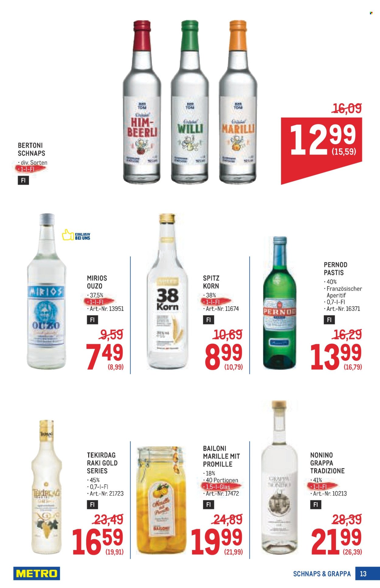 METRO Flugblatt - Wein und Spirituosen Spezial