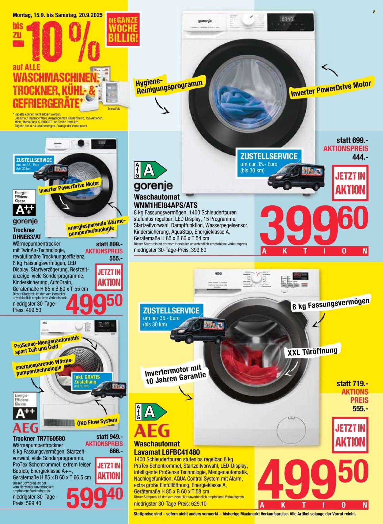 MAXIMARKT Flugblatt - Ab Montag, 15.9.2025 (2025-09-15 - 2025-09-20)