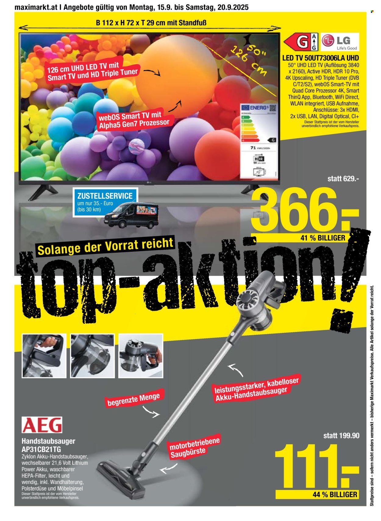 MAXIMARKT Flugblatt - Ab Montag, 15.9.2025 (2025-09-15 - 2025-09-20)