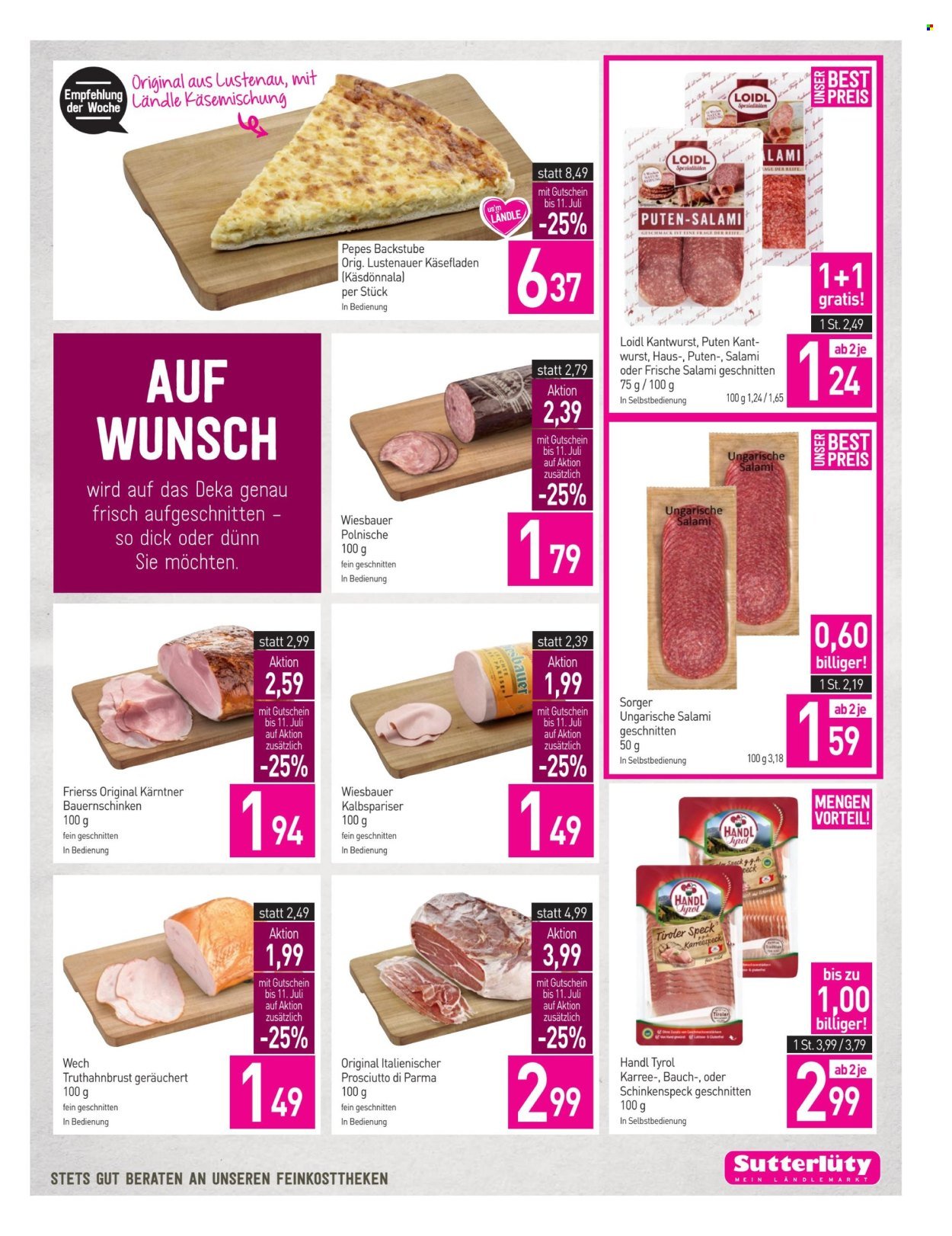 SUTTERLÜTY Flugblatt - Ab Donnerstag, 9.7.2026