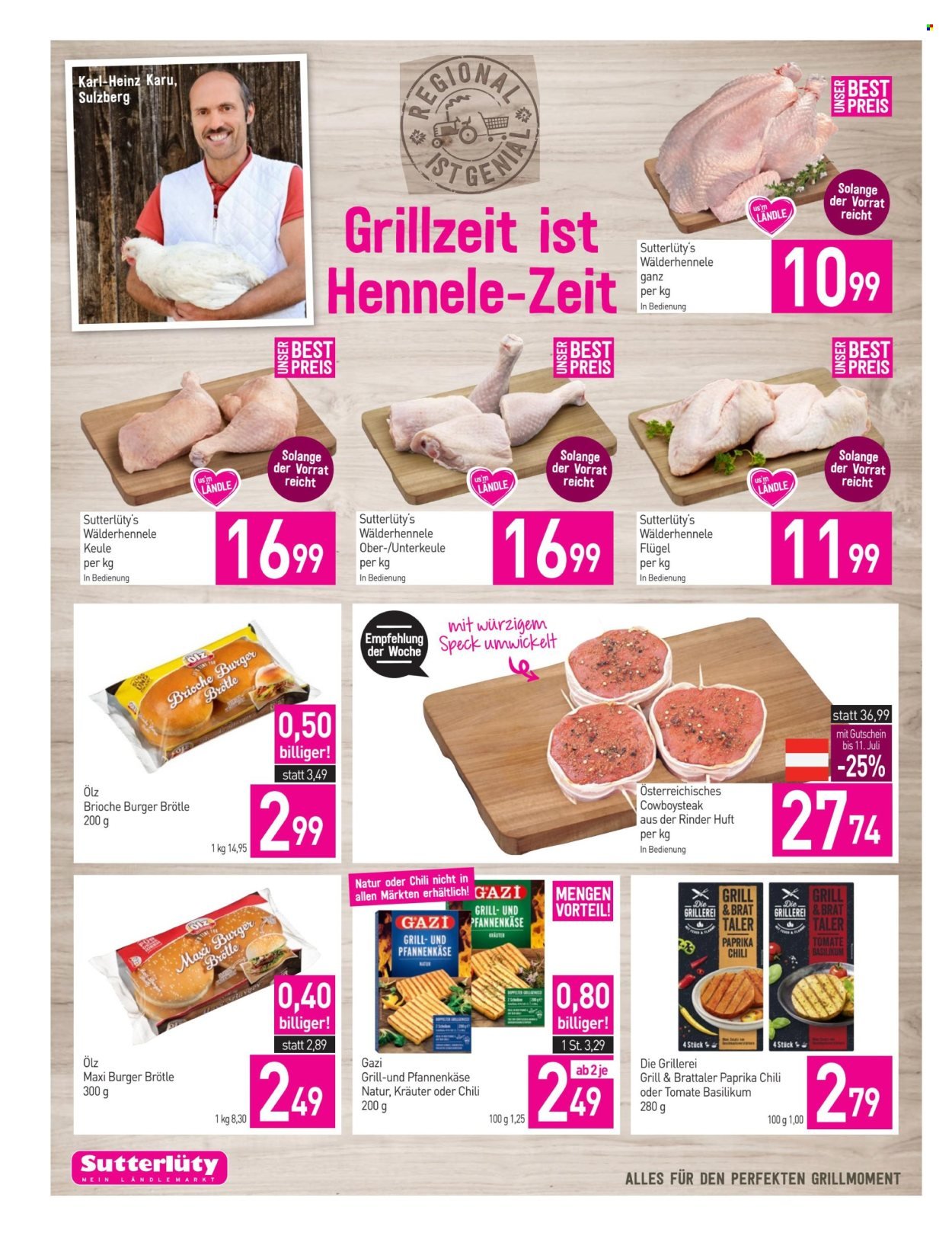 SUTTERLÜTY Flugblatt - Ab Donnerstag, 9.7.2026