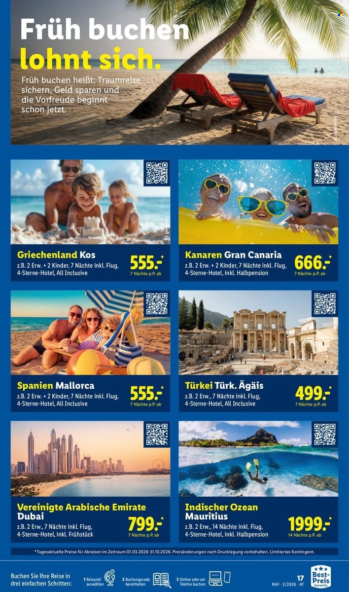LIDL Flugblatt - Februar Reise-Highlights