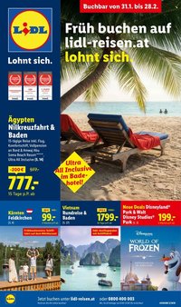 LIDL Flugblatt - Februar Reise-Highlights