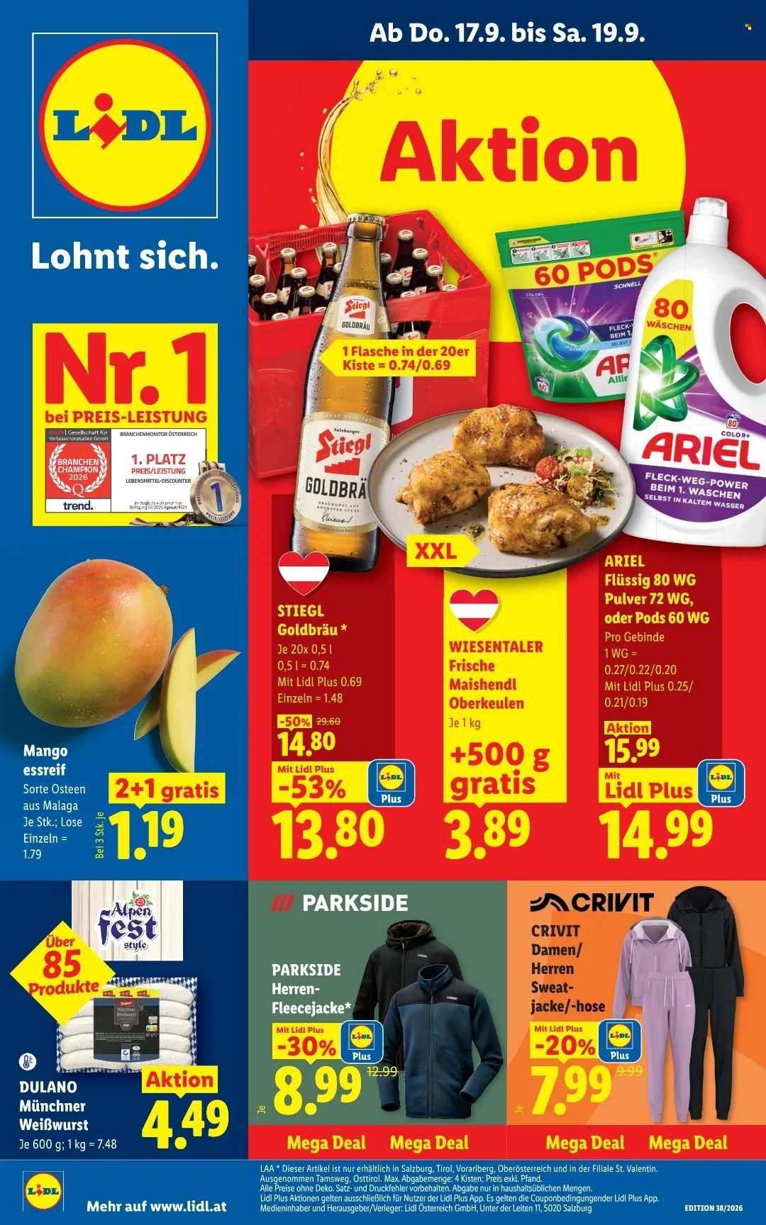 LIDL Flugblatt - Ab Donnerstag, 17.9.2026