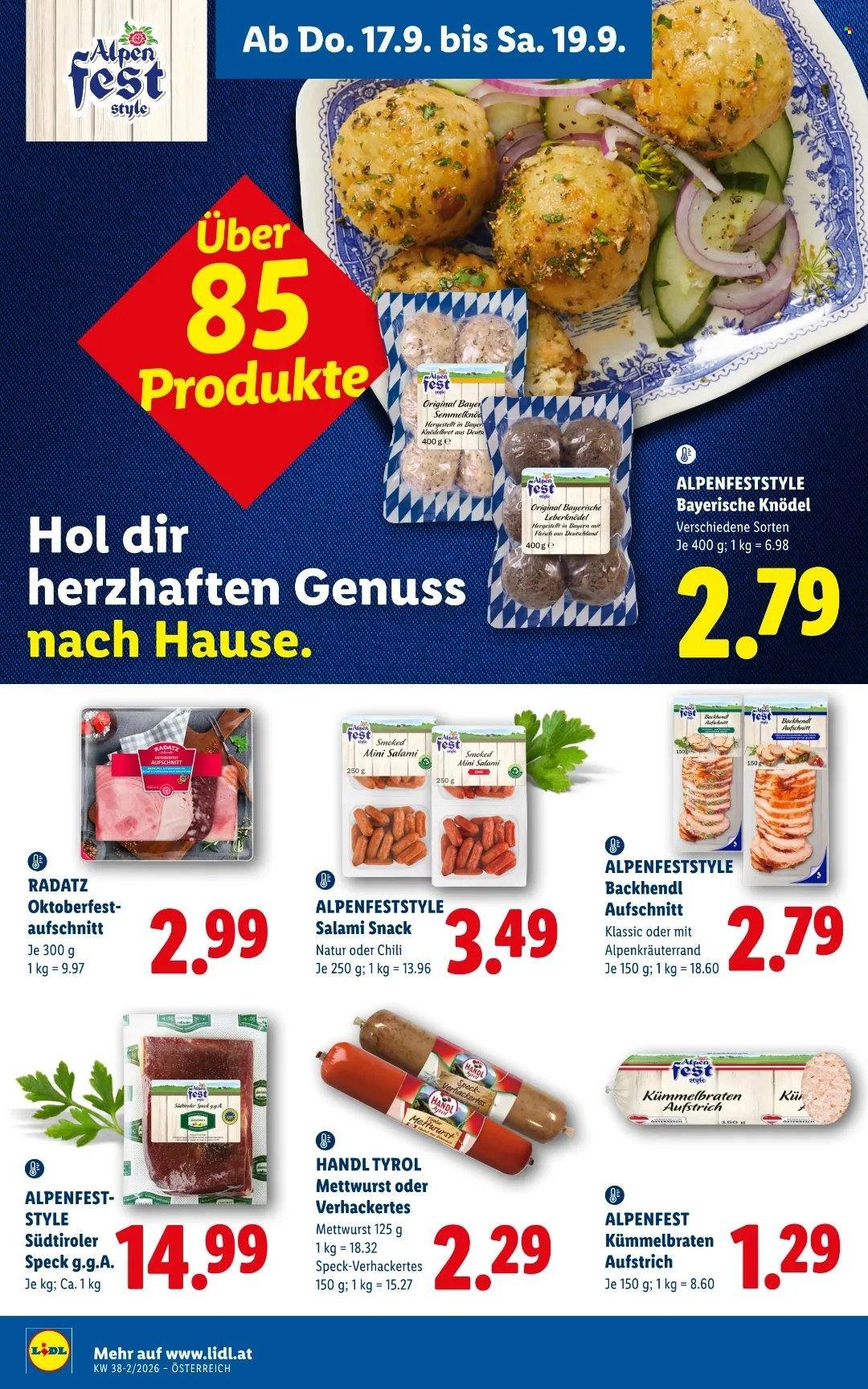 LIDL Flugblatt - Ab Donnerstag, 17.9.2026