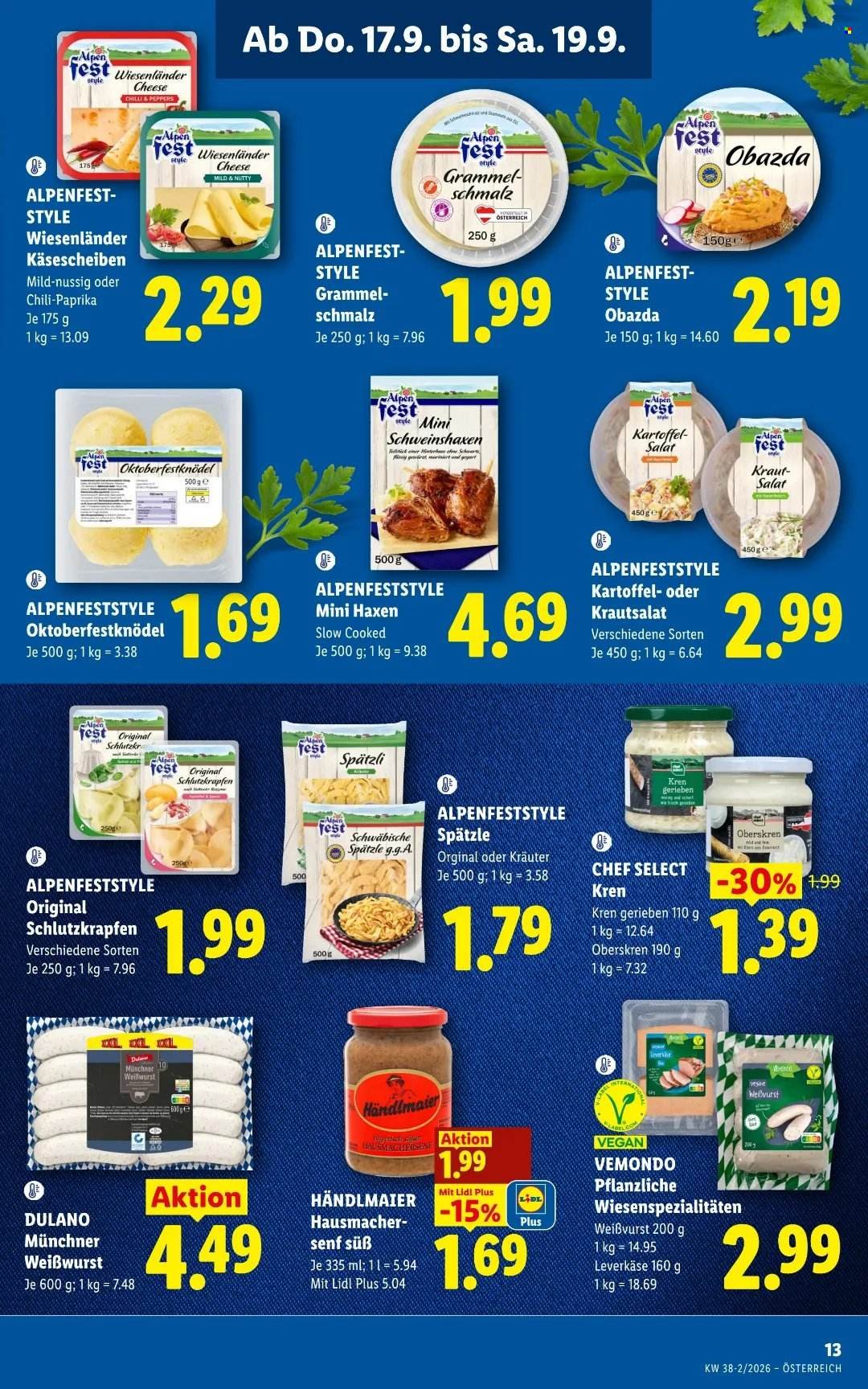 LIDL Flugblatt - Ab Donnerstag, 17.9.2026
