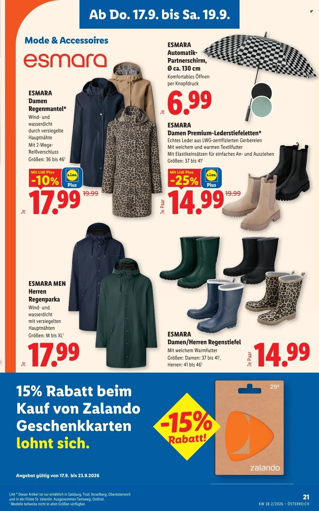 LIDL Flugblatt - Ab Donnerstag, 17.9.2026