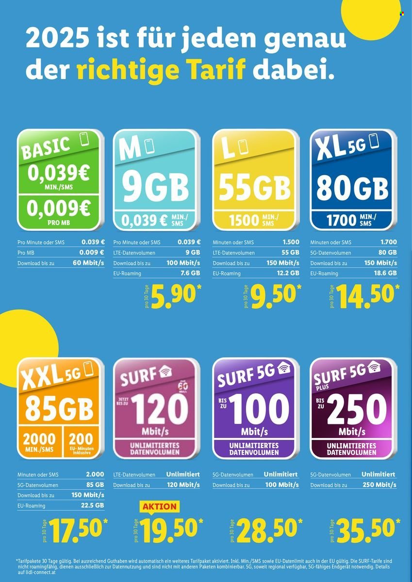 LIDL Flugblatt - Surf-Tarif