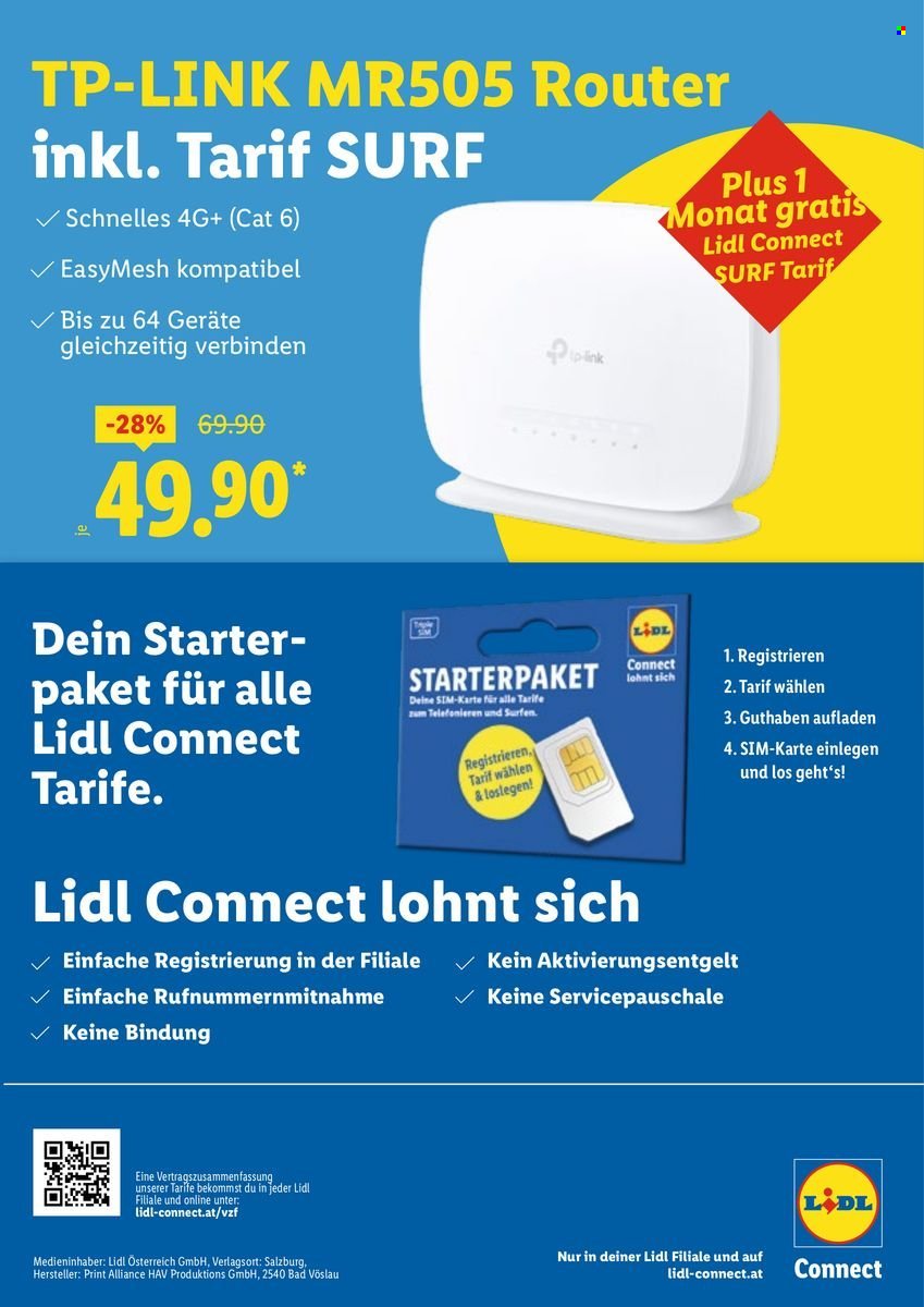 LIDL Flugblatt - Surf-Tarif