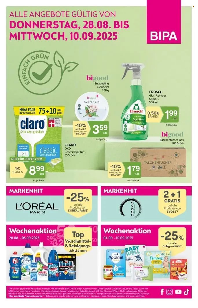 BIPA Flugblatt - Ab Donnerstag, 28.8.2025 (2025-08-28 - 2025-09-10) | 1