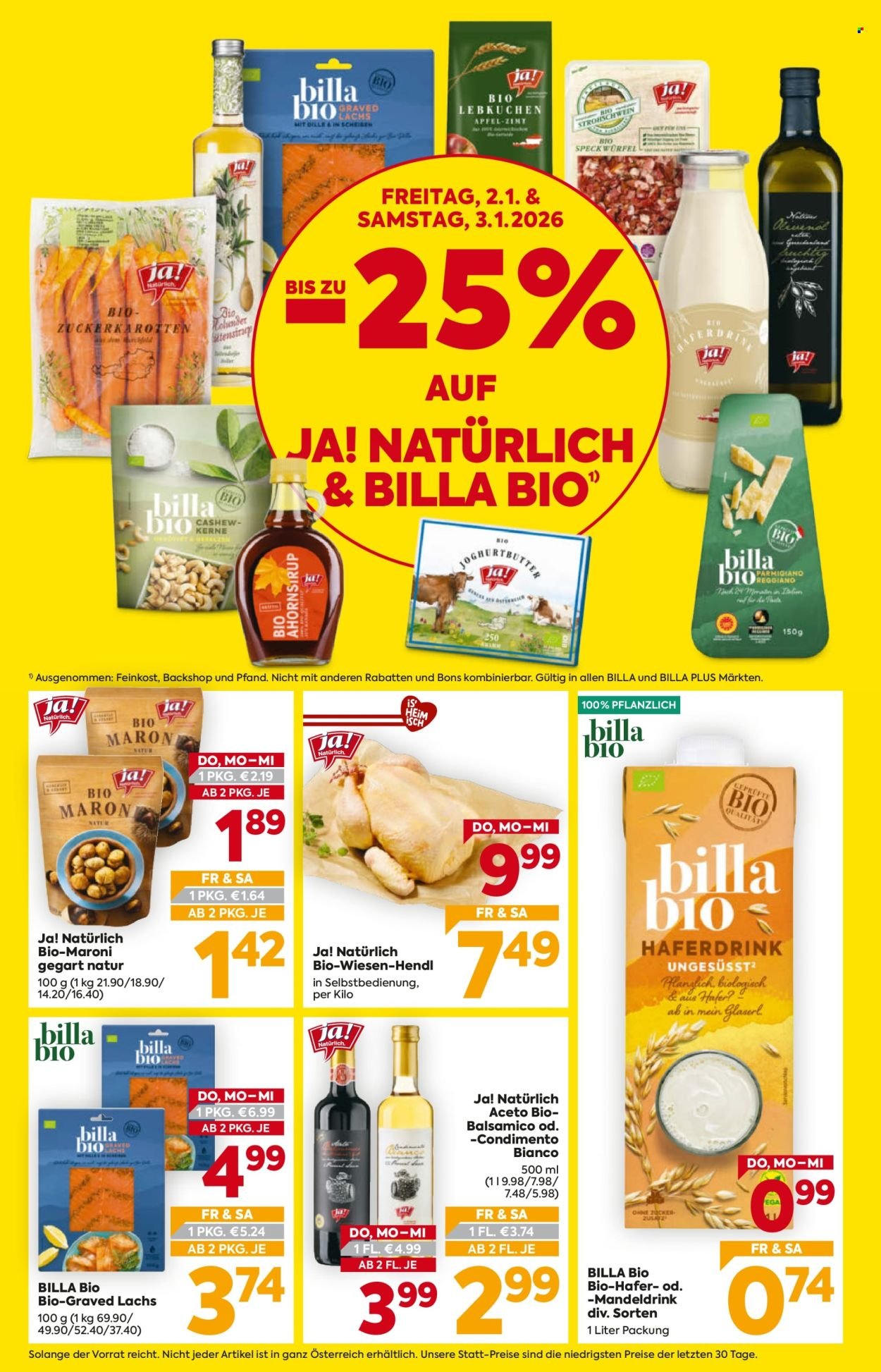 BILLA Flugblatt - Ab Freitag, 2.1.2026