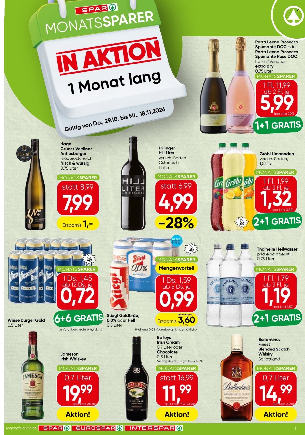SPAR Flugblatt - Ab Donnerstag, 29.10.2026