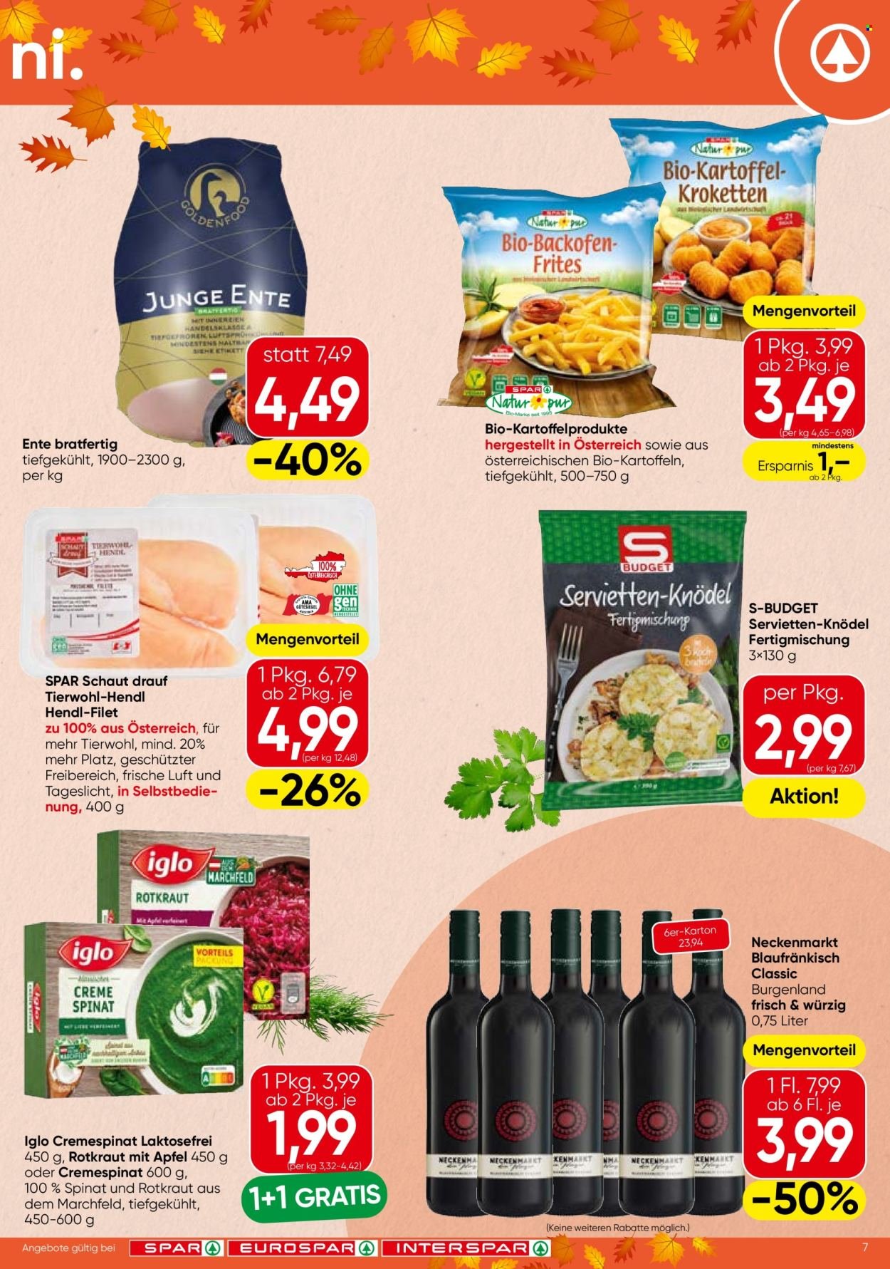 SPAR Flugblatt - Ab Donnerstag, 29.10.2026