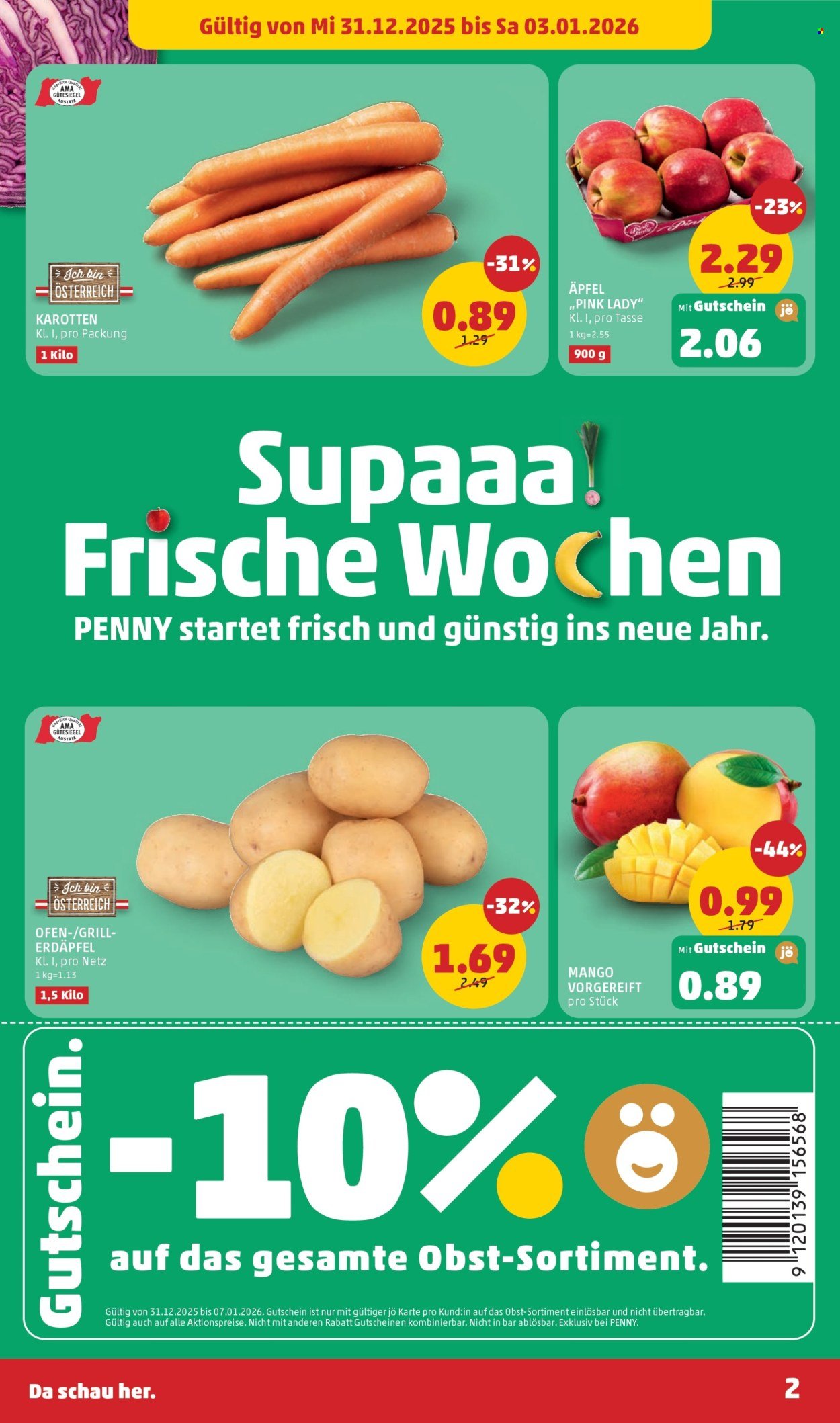 PENNY Flugblatt - Ab Mittwoch, 31.12.2025