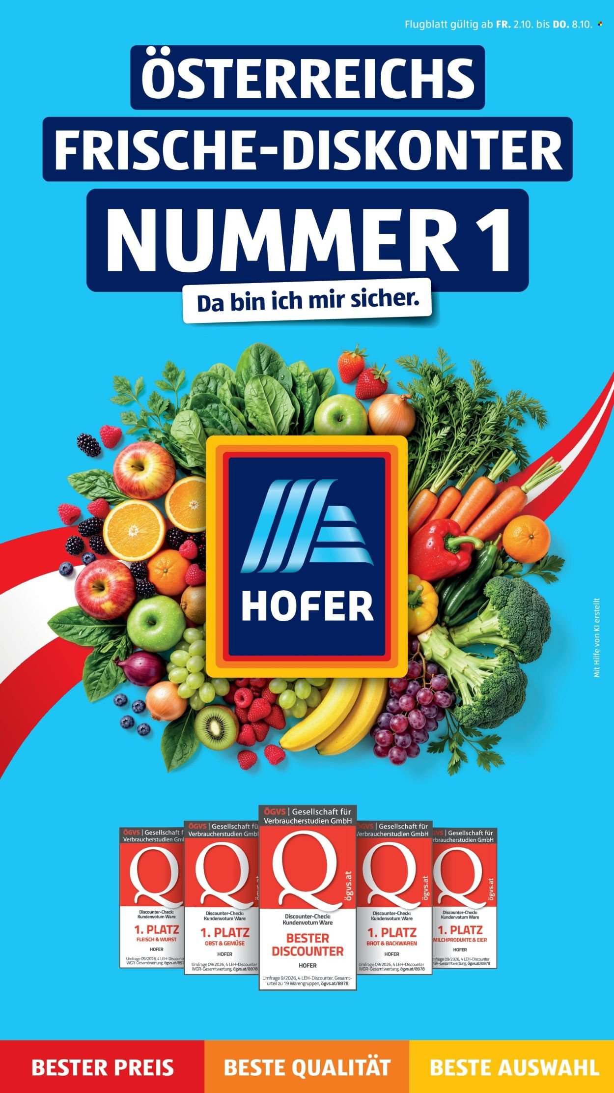 HOFER Flugblatt - Ab Freitag, 2.10.2026