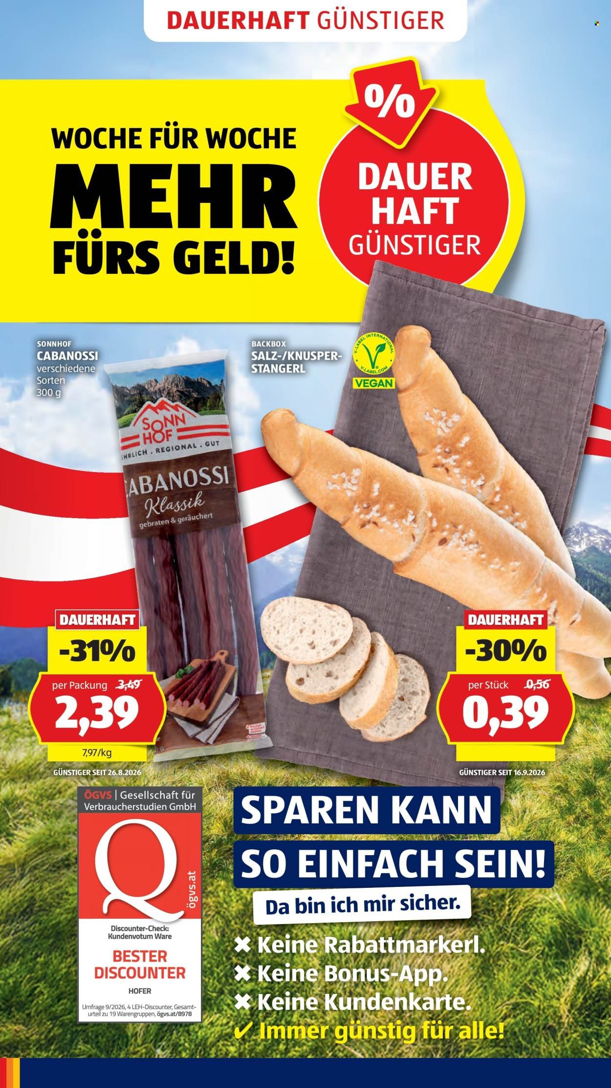 HOFER Flugblatt - Ab Freitag, 2.10.2026
