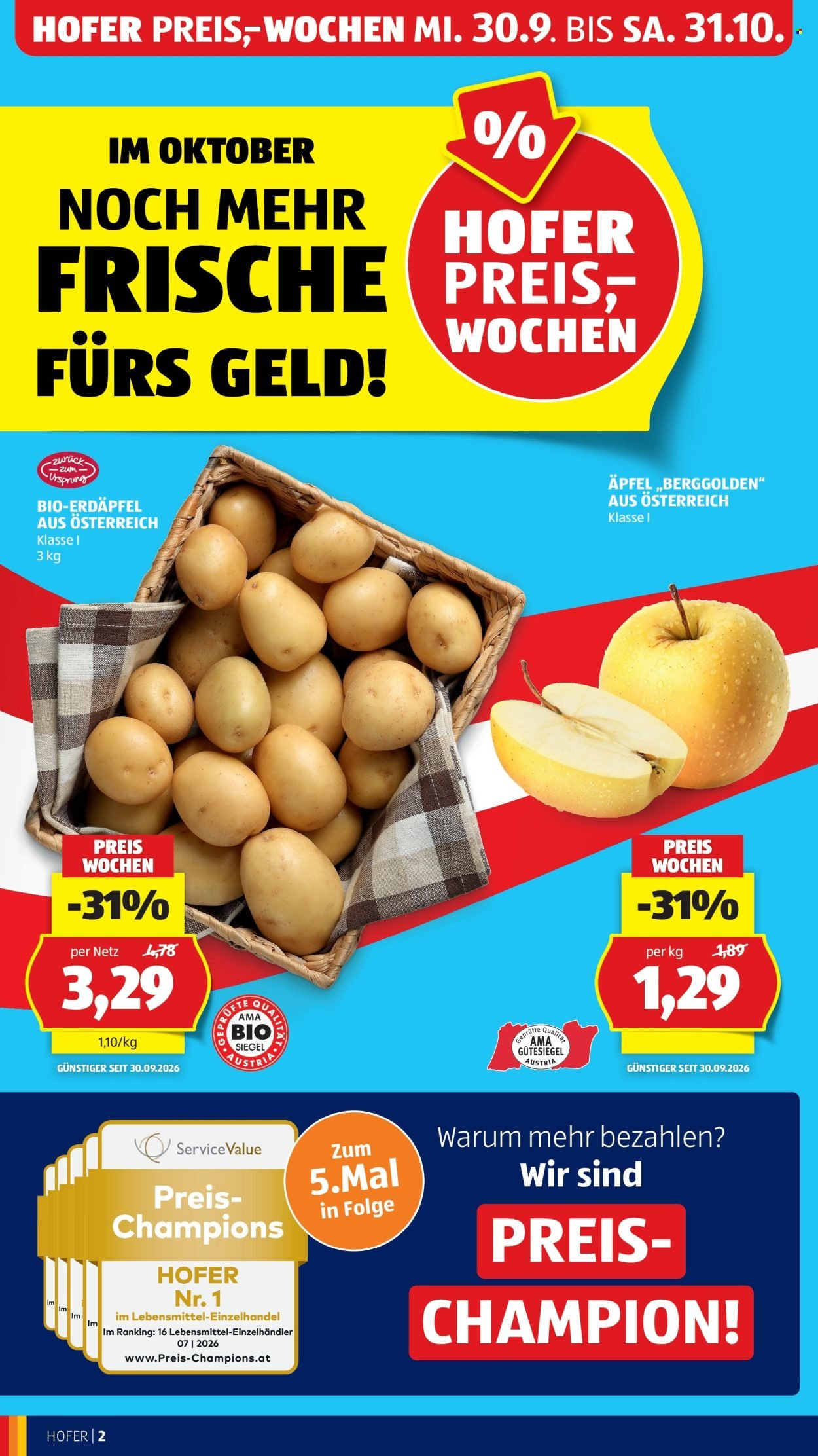 HOFER Flugblatt - Ab Freitag, 2.10.2026