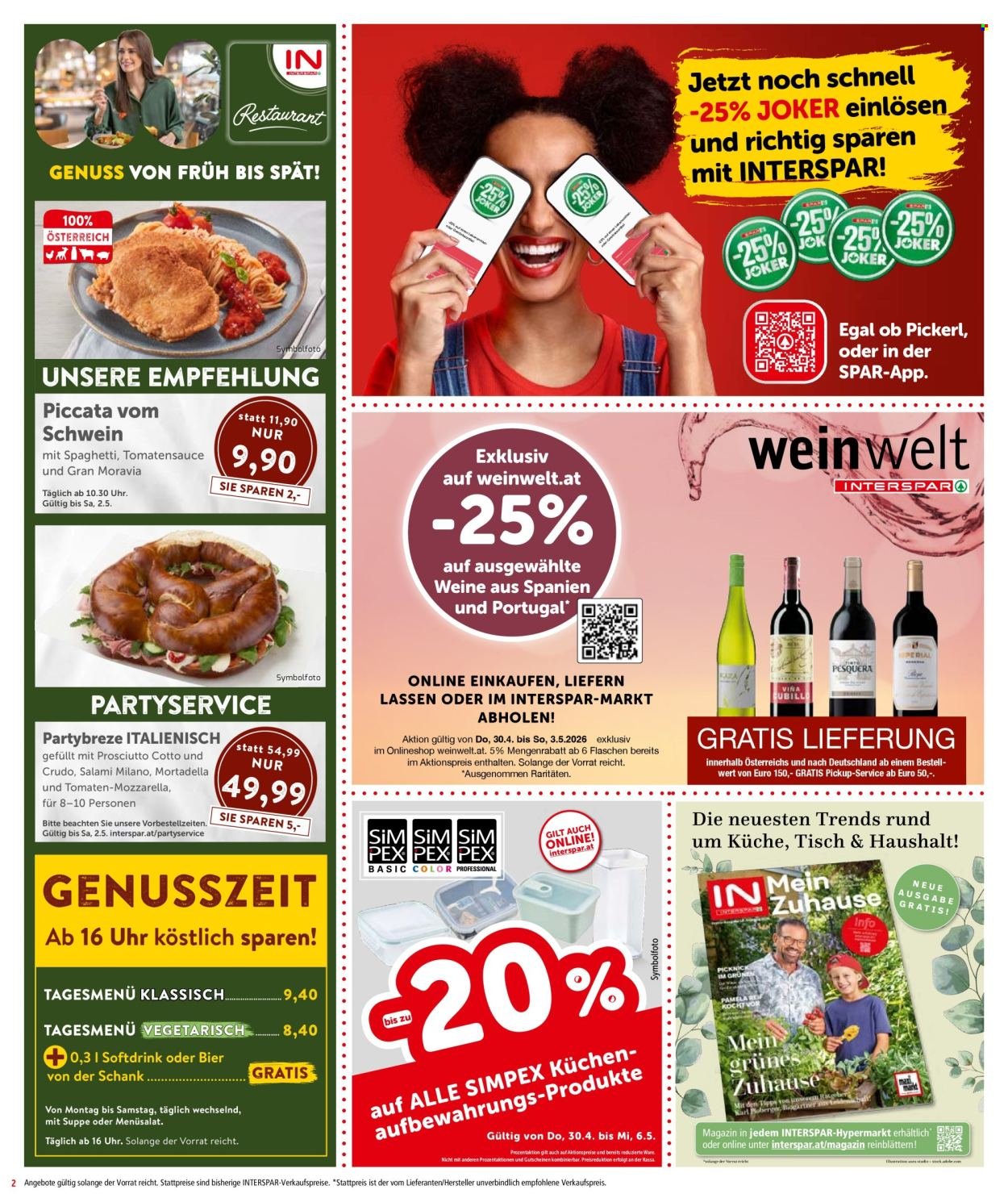 INTERSPAR Flugblatt - Ab Donnerstag, 30.4.2026