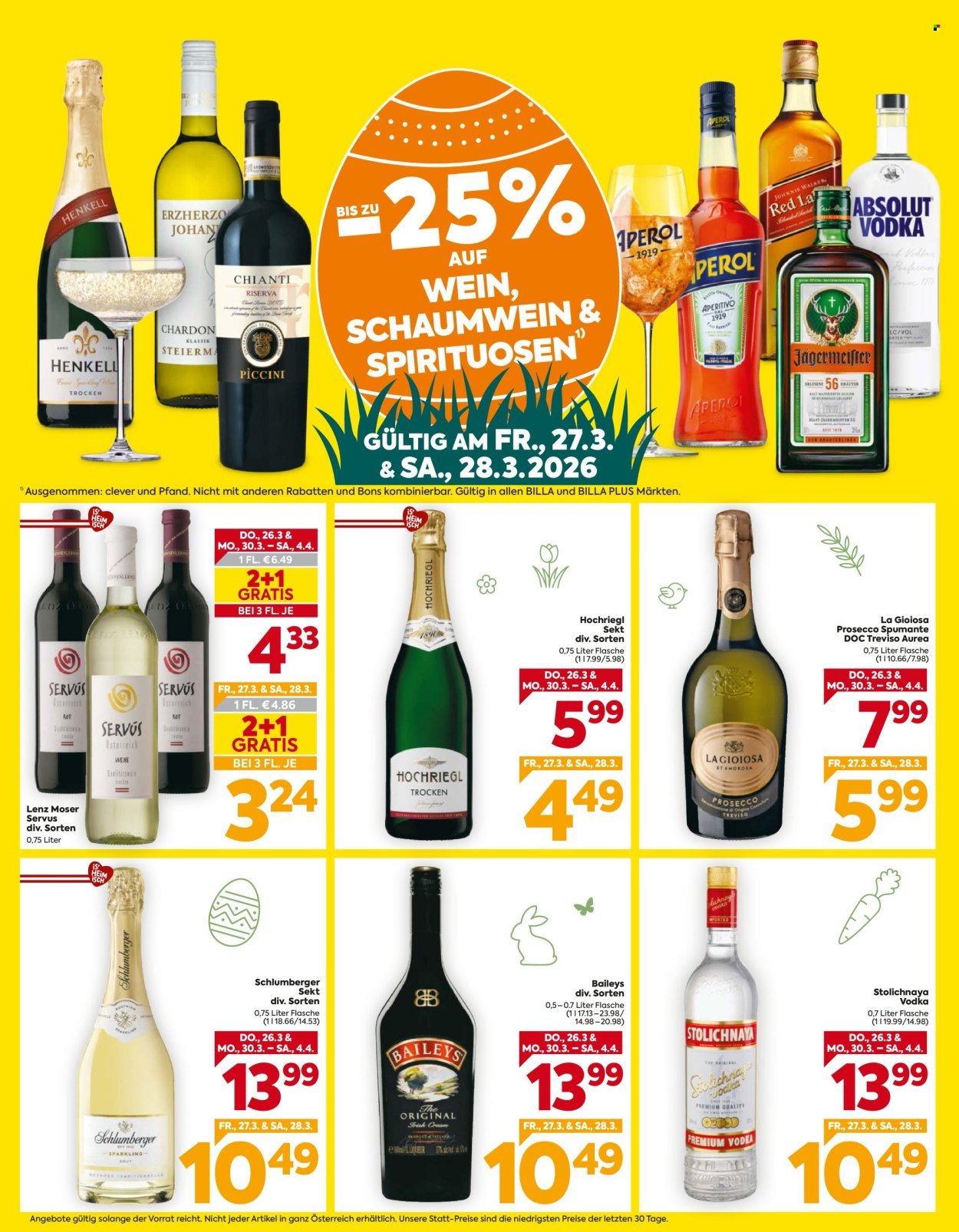 BILLA Flugblatt - Ab Donnerstag, 26.3.2026