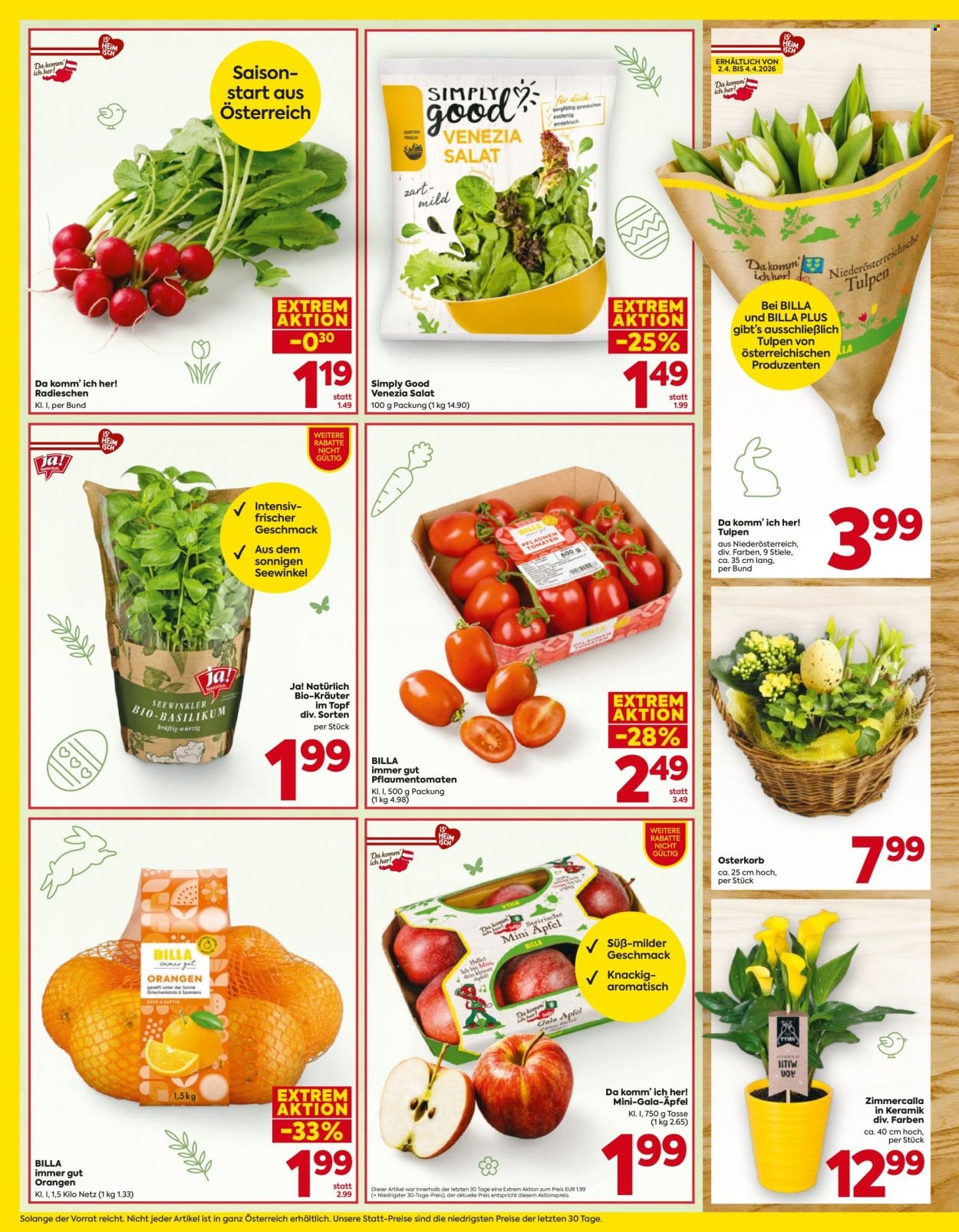 BILLA Flugblatt - Ab Donnerstag, 26.3.2026