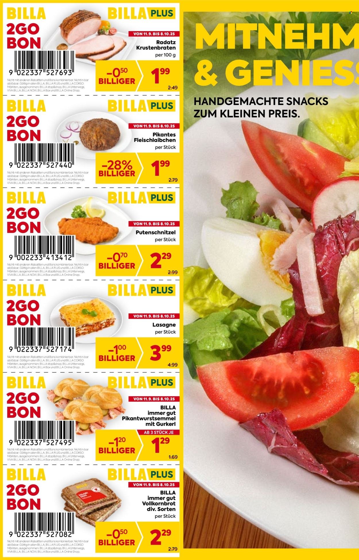 BILLA Flugblatt - Ab Donnerstag, 11.9.2025 (2025-09-11 - 2025-10-08) | 1
