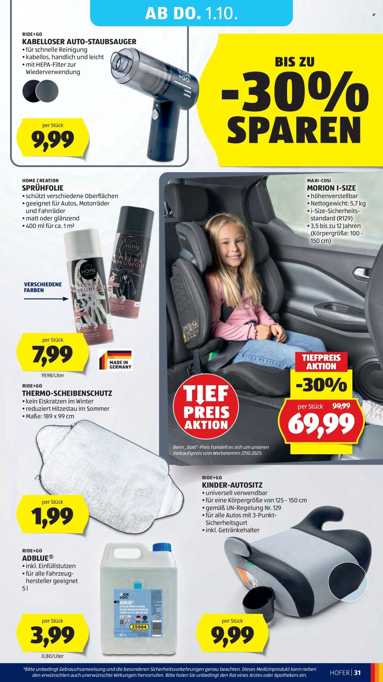 HOFER Flugblatt - Ab Freitag, 25.9.2026