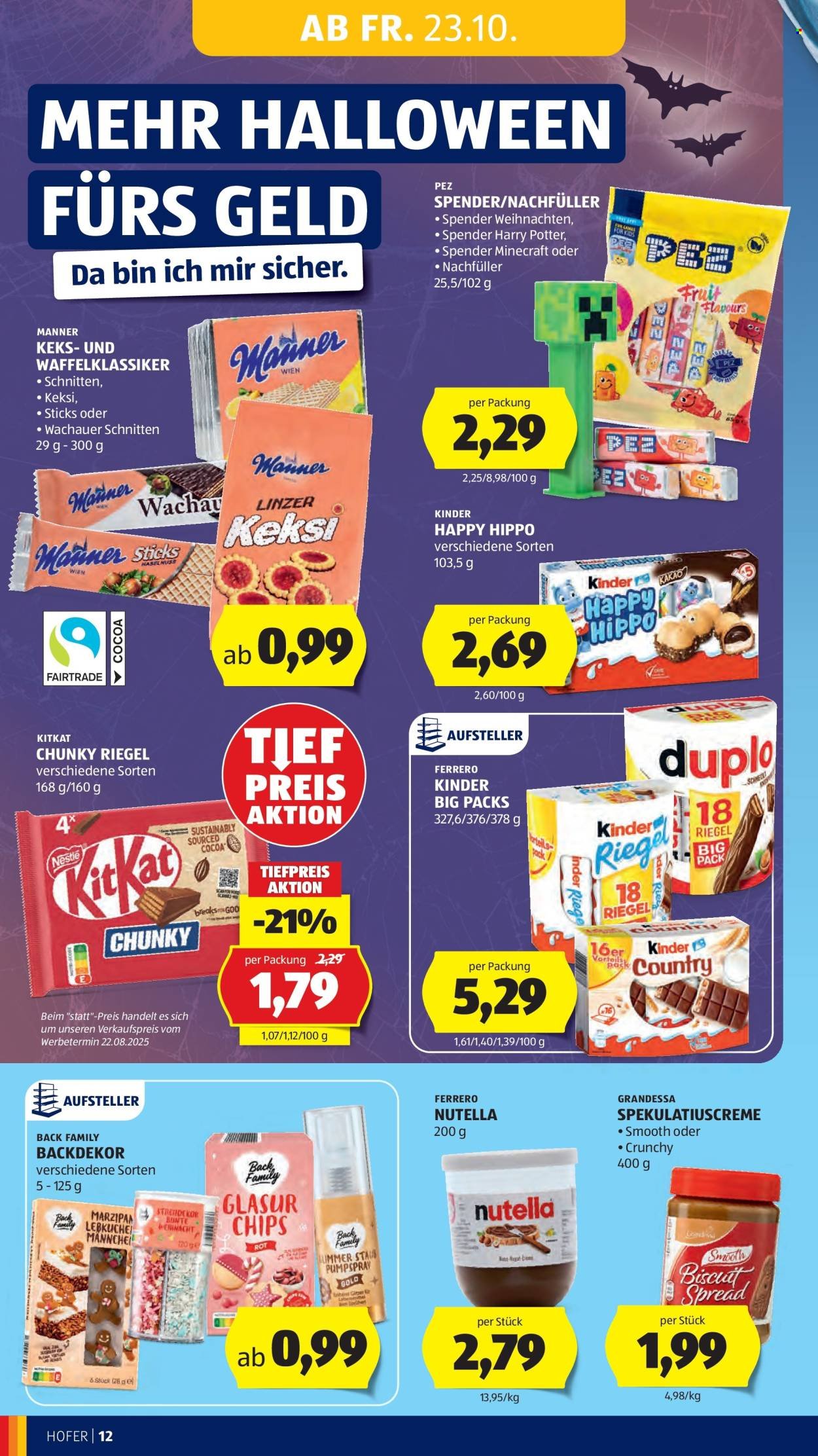 HOFER Flugblatt - Ab Freitag, 23.10.2026