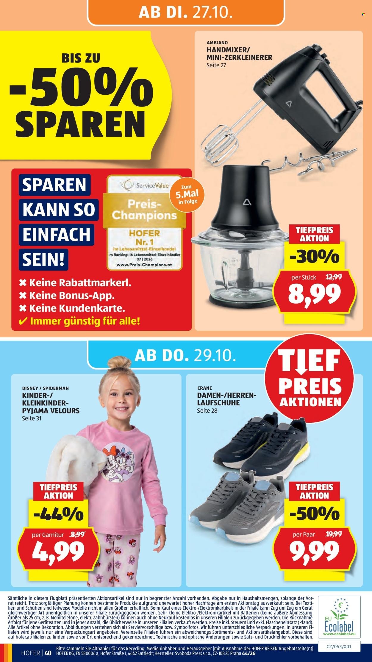 HOFER Flugblatt - Ab Freitag, 23.10.2026
