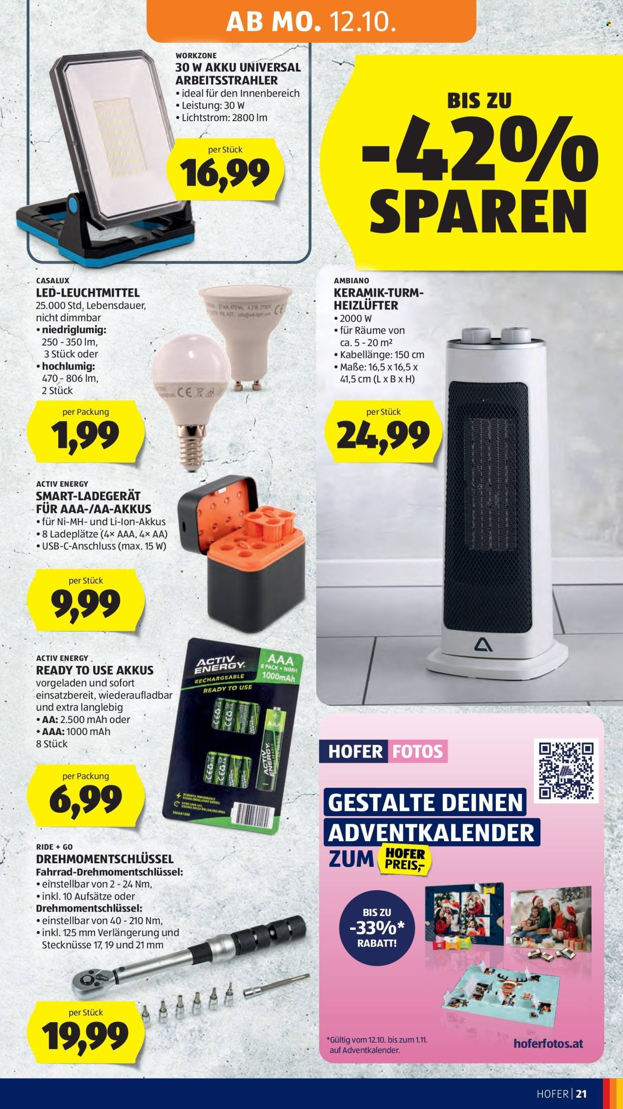 HOFER Flugblatt - Ab Freitag, 9.10.2026