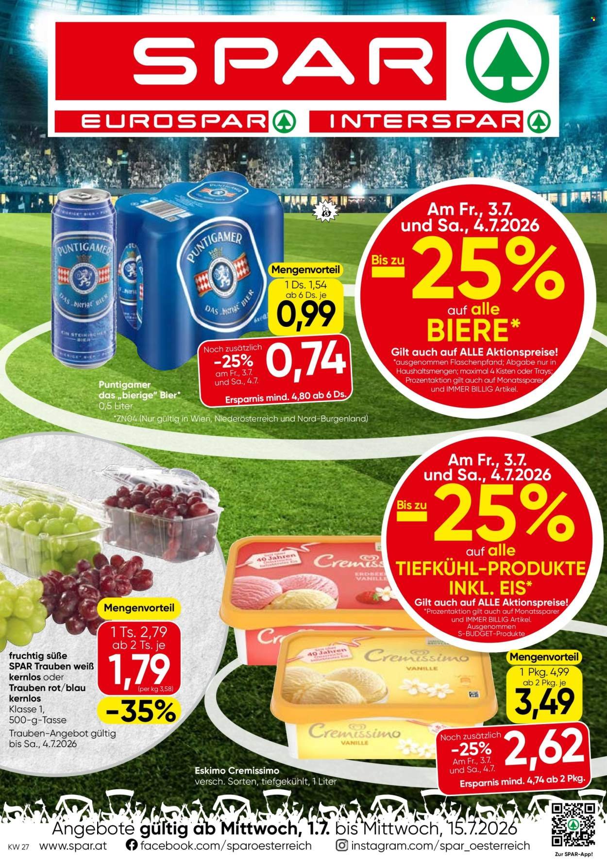 EUROSPAR Flugblatt - Ab Mittwoch, 1.7.2026