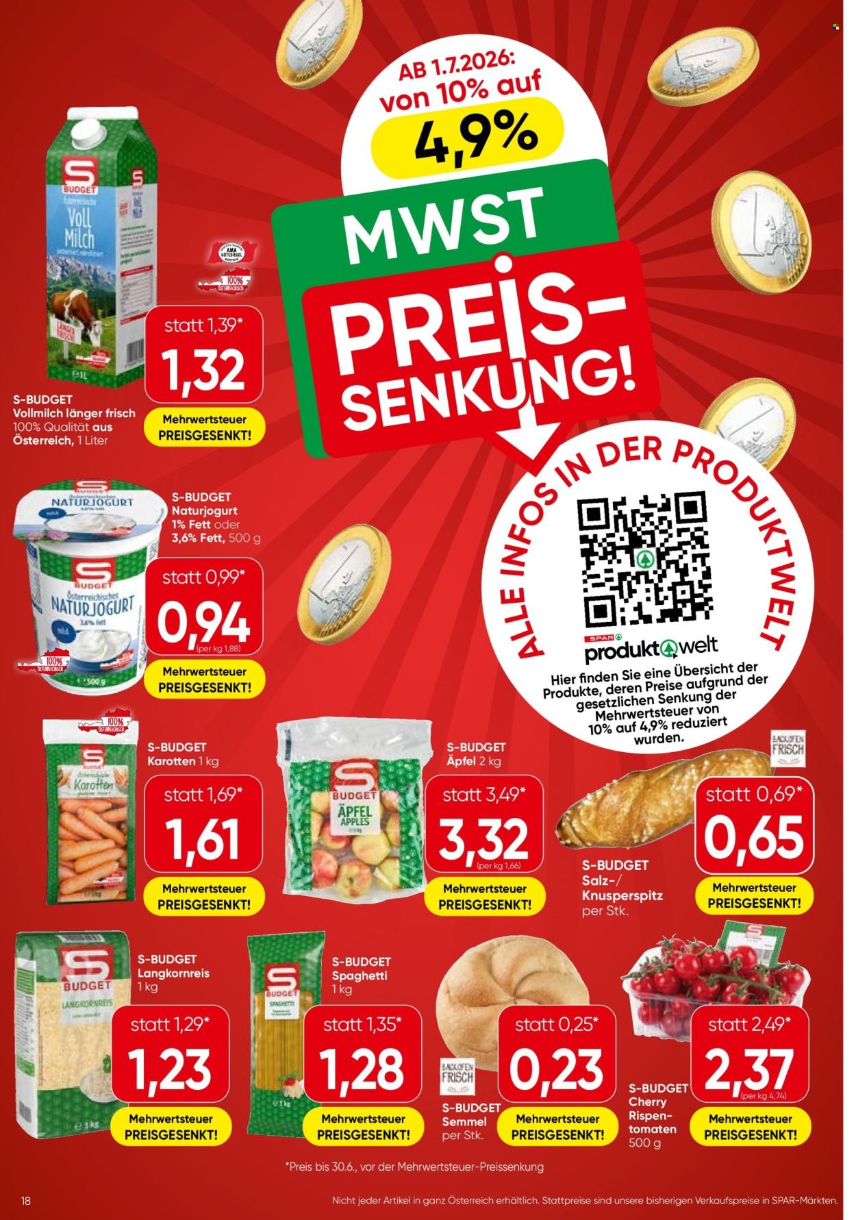 EUROSPAR Flugblatt - Ab Mittwoch, 1.7.2026