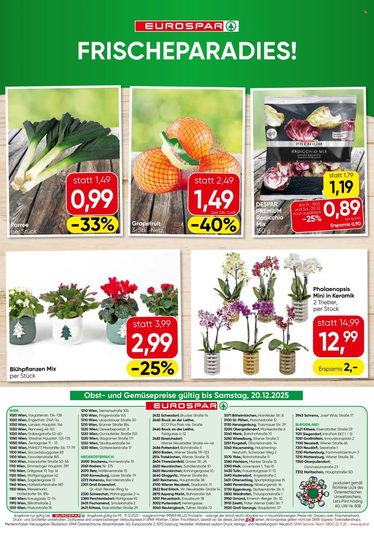 EUROSPAR Flugblatt - KW 51 - Wien